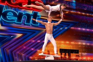 Duo Dadiva AGT 2023 Audition  Season 18  Acrobat Duo