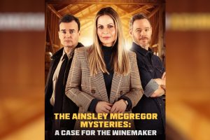 Ainsley McGregor Mysteries: A Case for the Winemaker (2024 movie) Great American Family, Candace Cameron Bure, Aaron Ashmore, trailer, release date