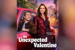 An Unexpected Valentine  2025 movie  Hallmark  trailer  release date  Lacey Chabert  Robert Buckley